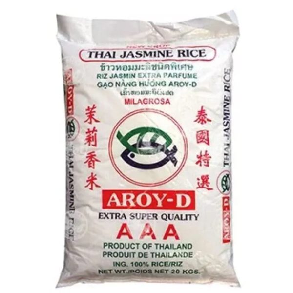 AROY-D - Thai Hom Mali Rice - 20Kgs Discount