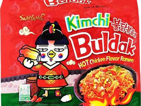 Samyang Hot Chicken Ramen Kimchi - 5 x 135g Hot on Sale