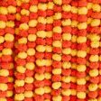 Artificial Marigold Garland 1 Pc - Yellow Orange Sale