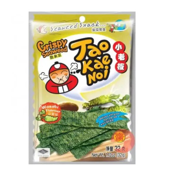 Taokaenoi Crispy Seaweed Wasabi - 32g Sale