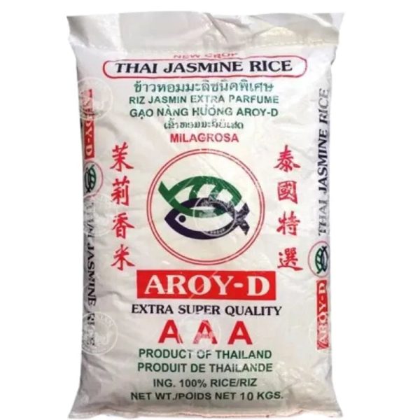 AROY-D - Thai Hom Mali Rice - 10Kgs For Sale