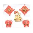 Shubh Labh Sticker with Ganpati and Laxmi Charan For Sale