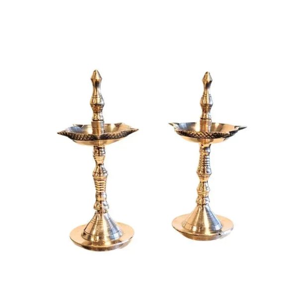 Brass Fancy Kerala Diya set Online now