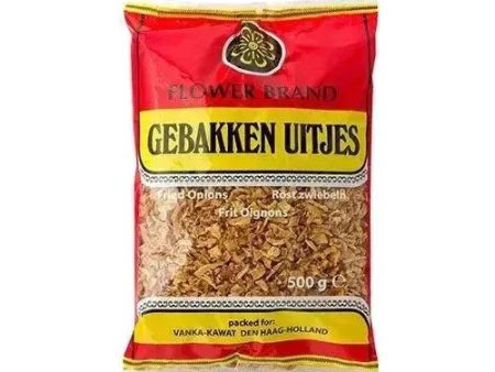 Flower Brand Gebakken Uitjes   Fried Onions - 500g Cheap