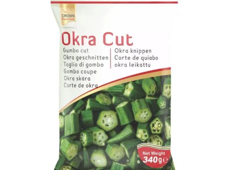 Crown Frozen Okra Cut - 340g For Sale