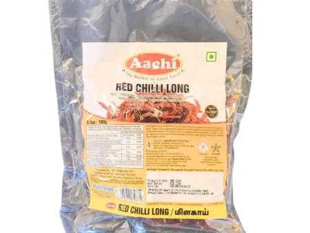 Aachi Chilli Long With Stem - 100g For Sale