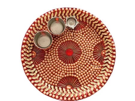 Pooja Thali D-B 28cm Online now