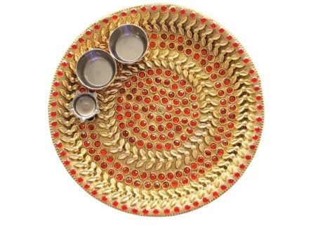 Pooja Thali D-C 28cm For Cheap