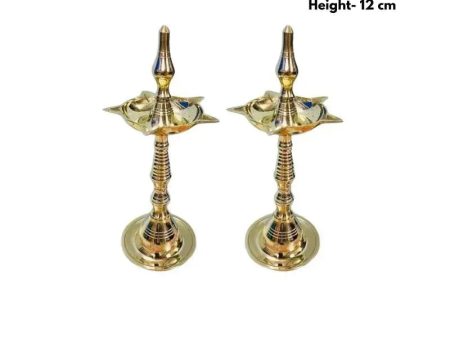 Brass Fancy Kerala Diya set Online now