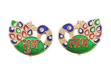 Shubh Labh Sticker - Peacock A Online