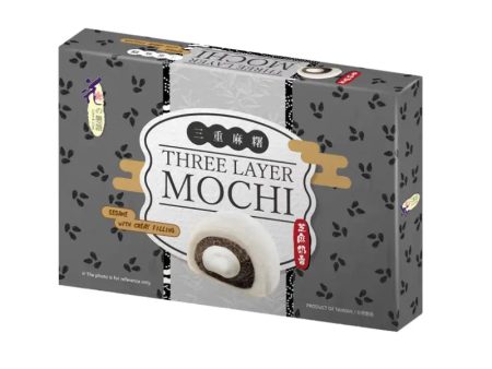 Love & Love Mochi Three Layer with Sesame Paste - 180g Sale