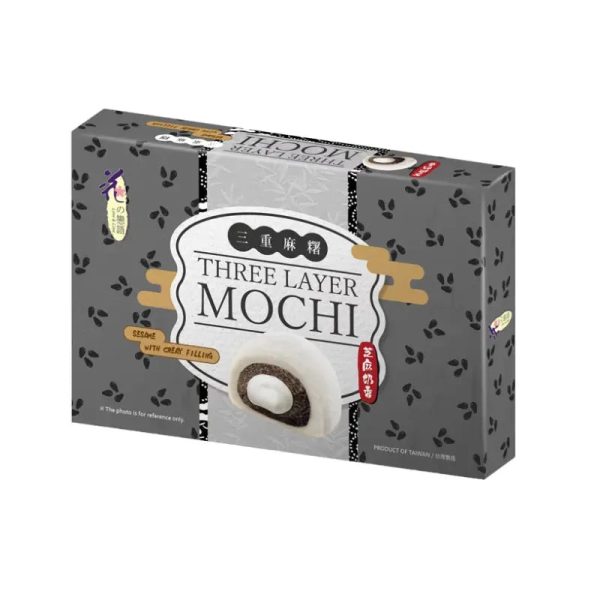 Love & Love Mochi Three Layer with Sesame Paste - 180g Sale