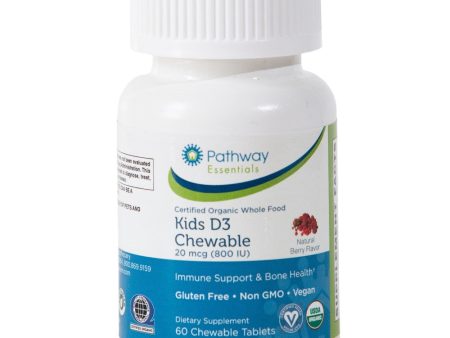 ORGANIC KIDS CHEWABLE D3 800IU For Discount