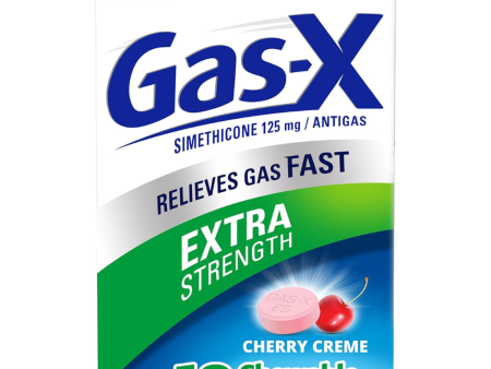 Gas-X Extra Strength Chewable Gas Relief Tablets with Simethicone 125 mg For Sale